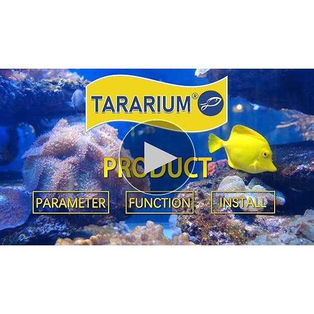 TARARIUM Aquarium Filter for 40-150 Gal. Tank Crystal 300gph Biochemical Filtration Powerful Pump Submersible Internal Fish Tank Filters Large Tank