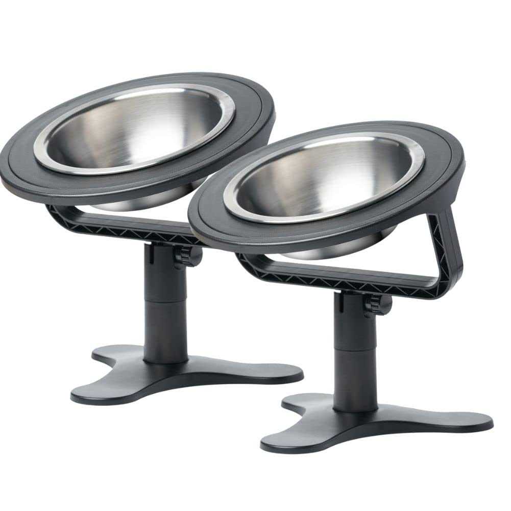 TOLOPU Adjustable Raised Cat Food Bowl