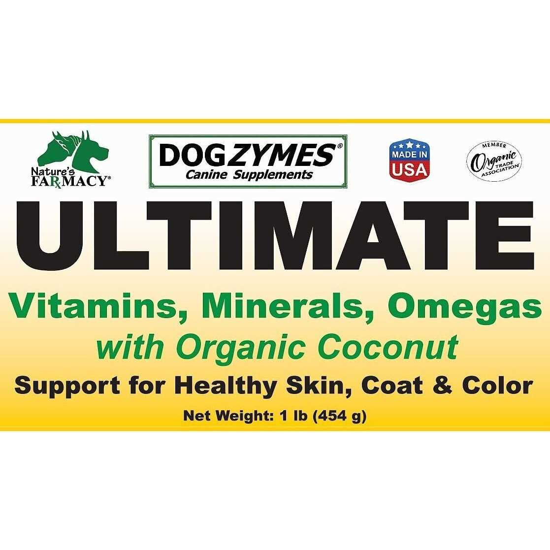 Dogzymes Ultimate for Best Skin/Coat with Organic Coconut
