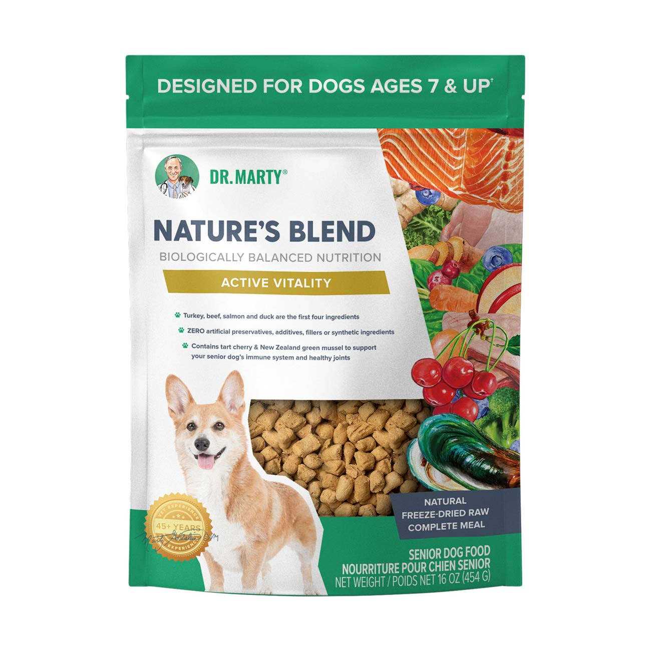 Dr. Marty Nature’s Blend Active Vitality Freeze Dried Raw Dog Food