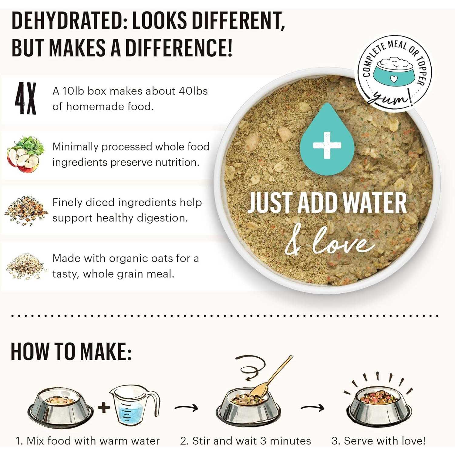 The Honest Kitchen Dehydrated Whole Grain Beef Dog Food