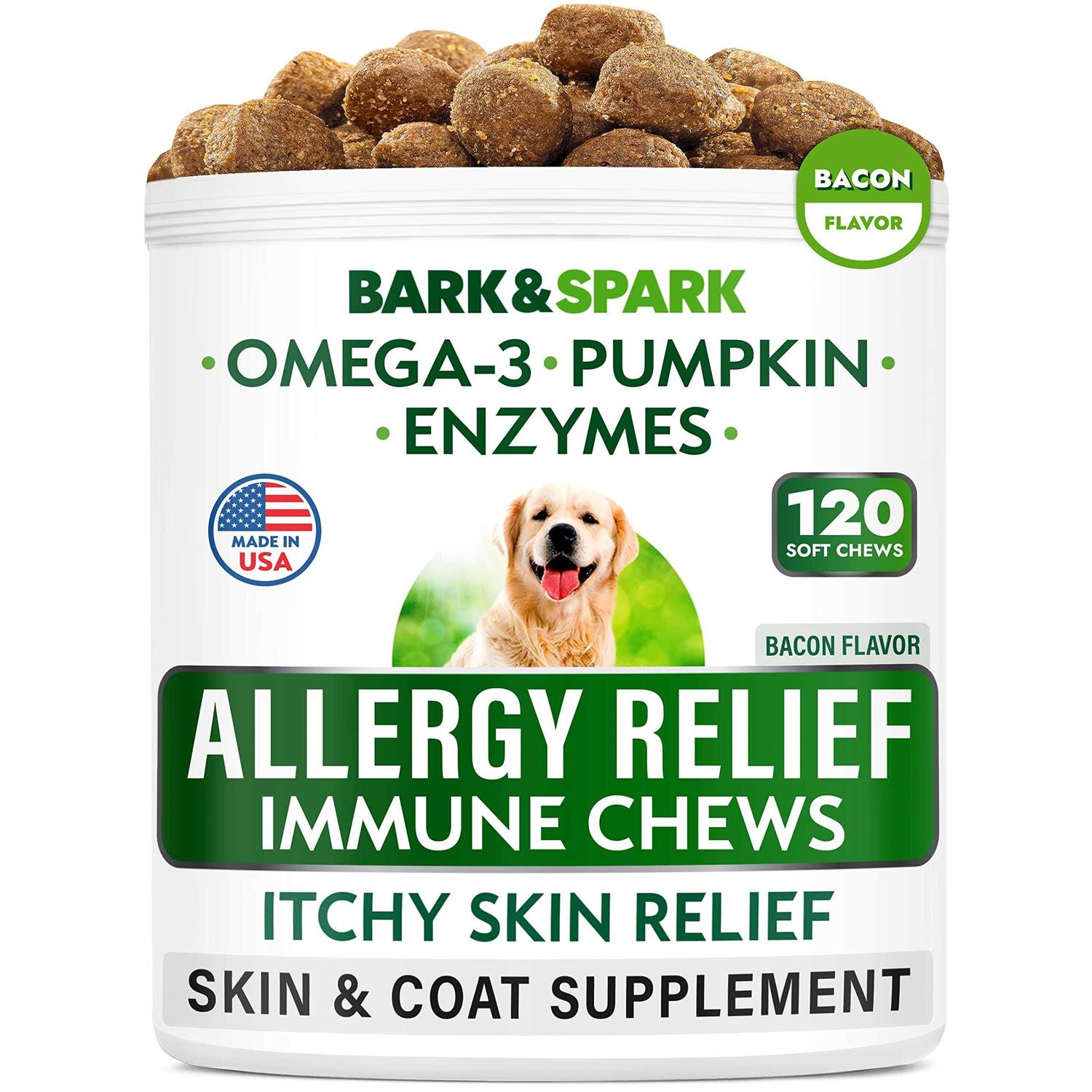 Bark&spark Allergy Relief Immune Chews Itchy Skin Relief