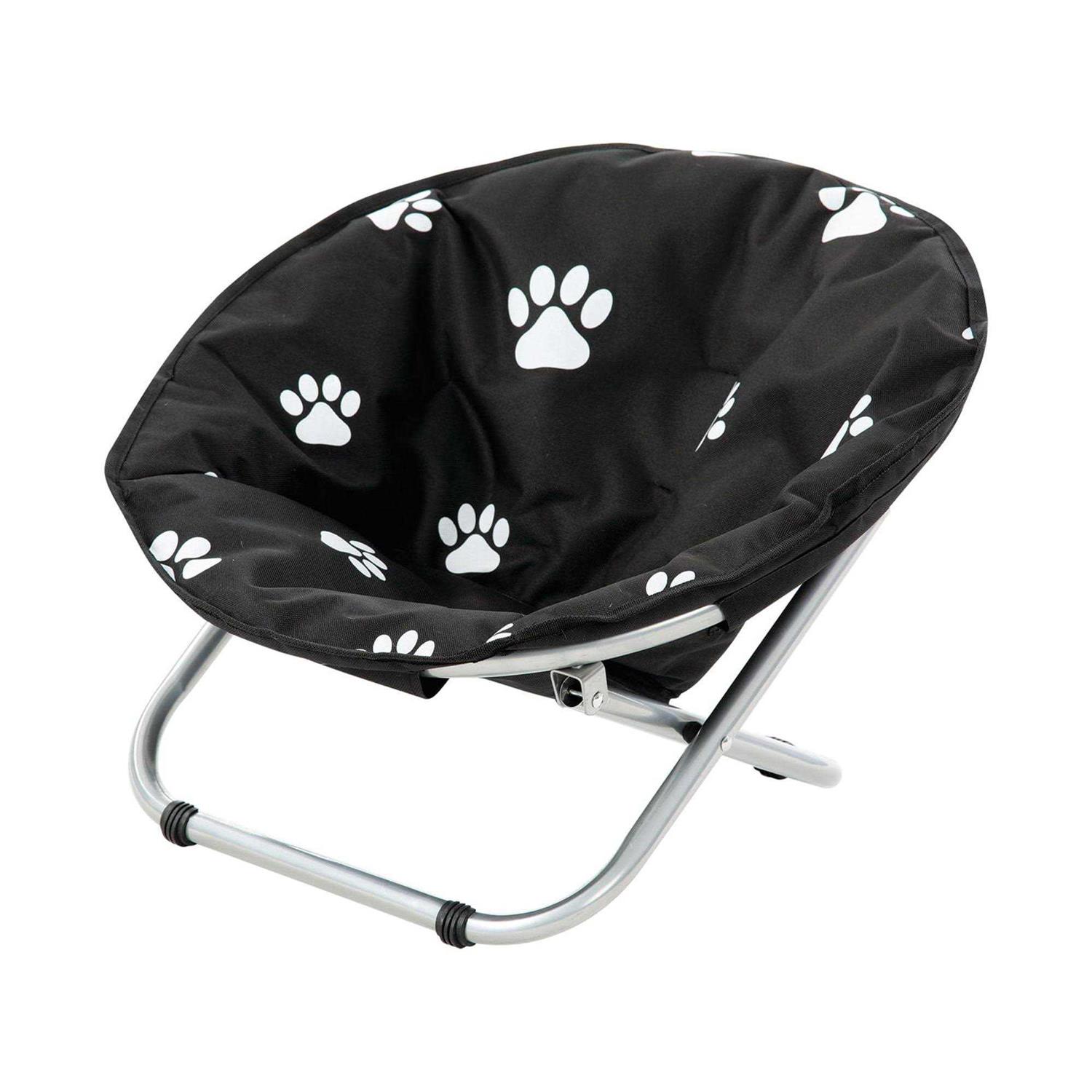 Etna Folding Pet Cot Chair Portable Round Fold Out Elevated Cat Bed
