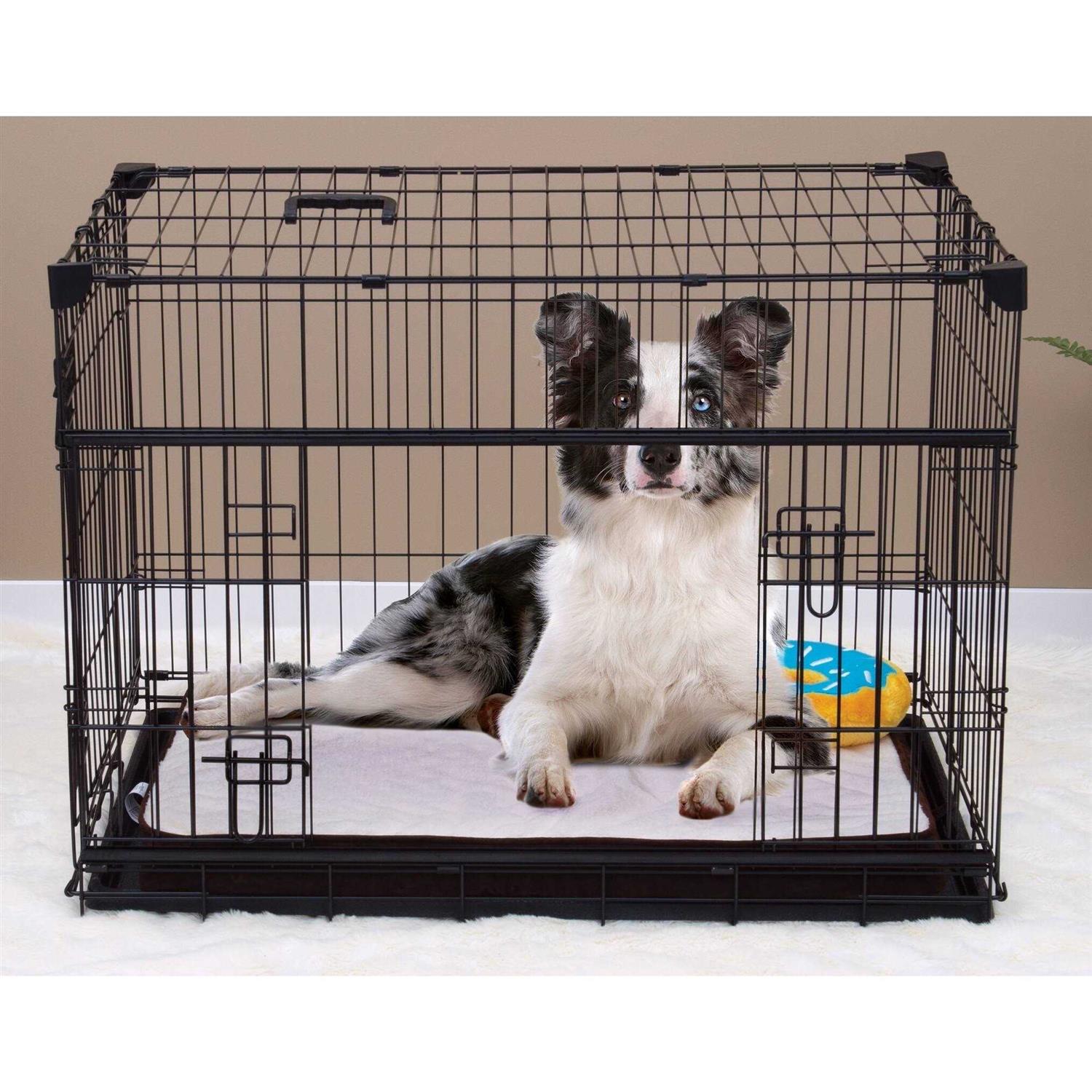 Lucky Dog Sliding Double Door Dog Crate