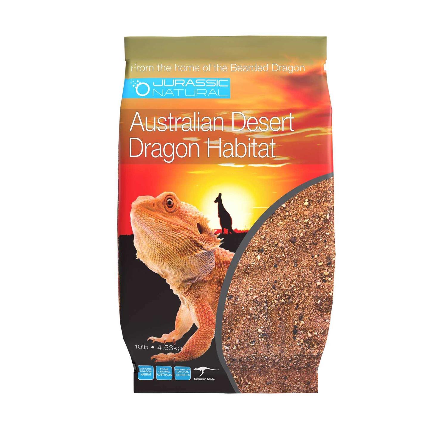 JurassicNatural Jurassic Natural Australian Desert Dragon Habitat 10lb Substrate for Bearded Dragons and Other Lizards