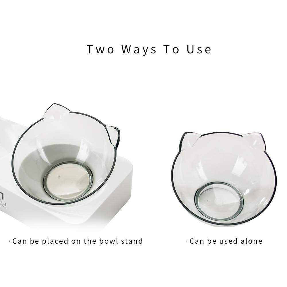 Marchul Tilted Cat Bowl Set for Food and Water
