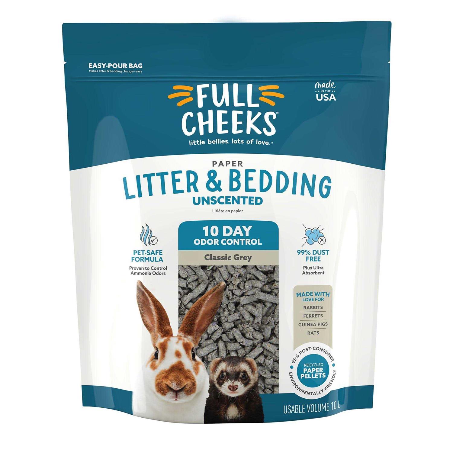 Full Cheeks Odor Control Small Pet Paper Litter and Bedding