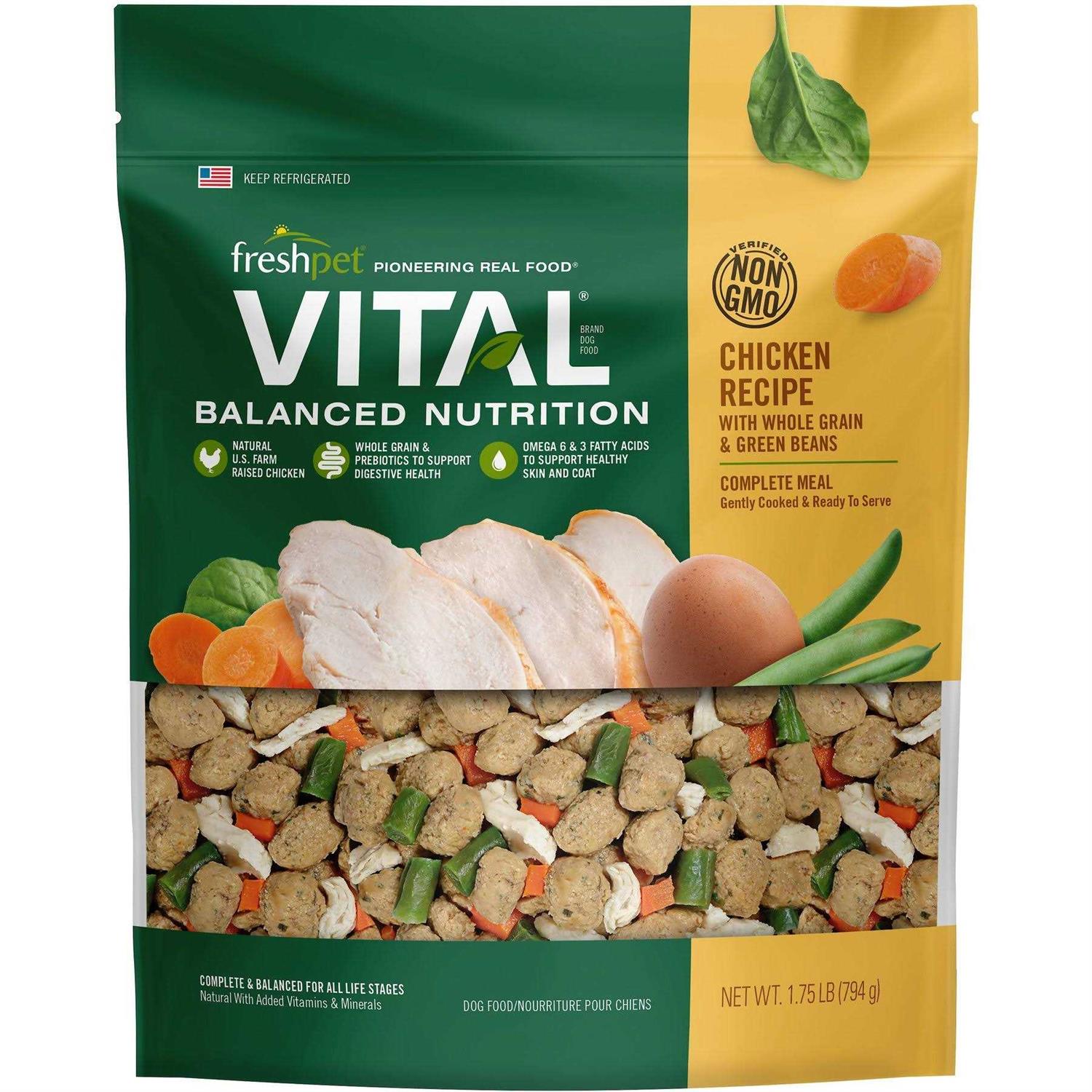 Freshpet Vital Complete Meals Grain-Free Chicken Fresh Small Breed Dog Food