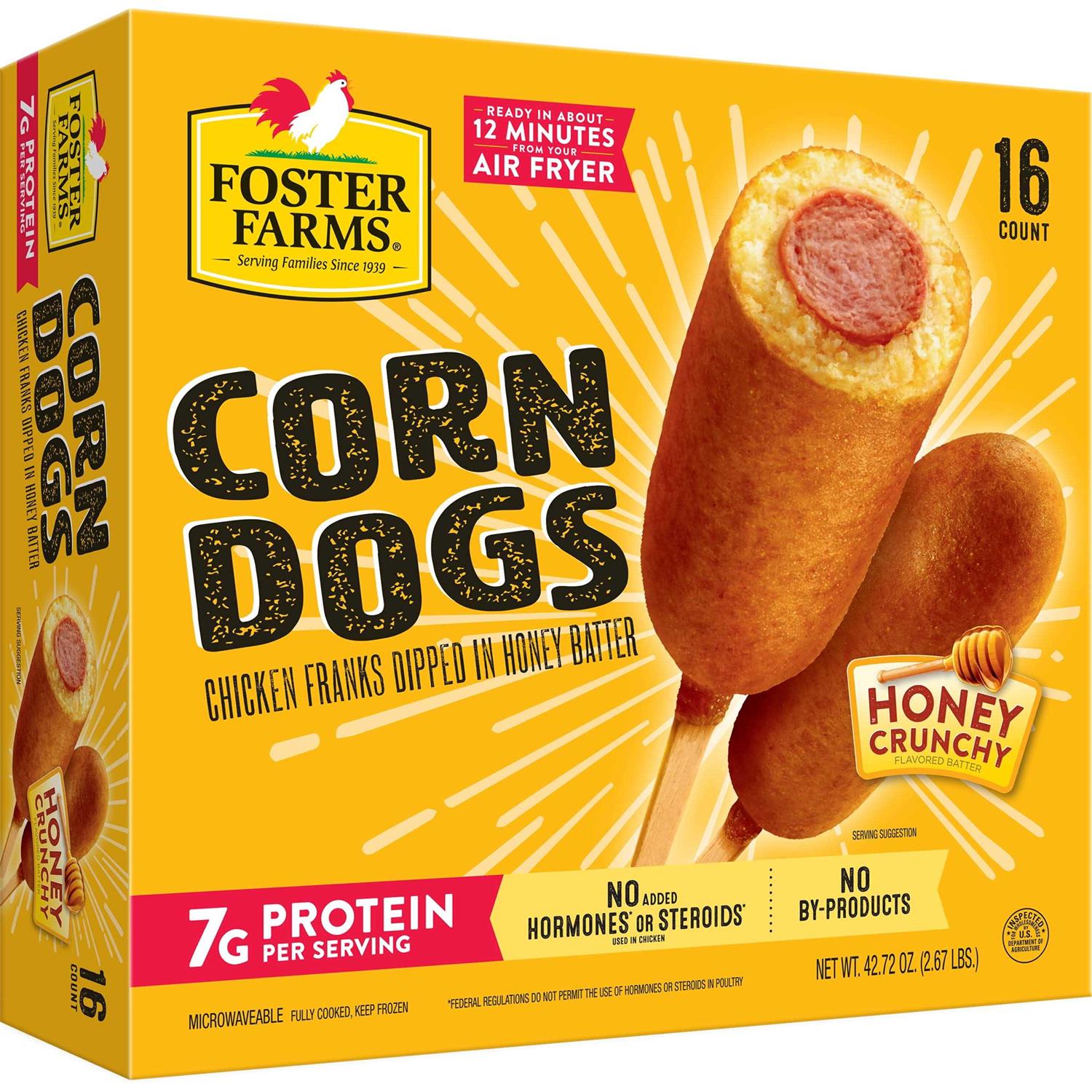 Foster Farms Corn Dogs Honey Crunchy Flavor