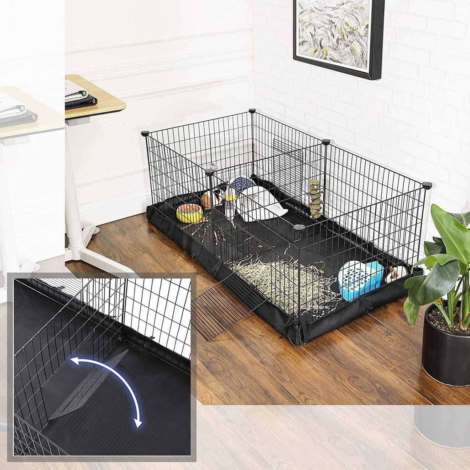 SONGMICS Pet Playpen with Divider Panel