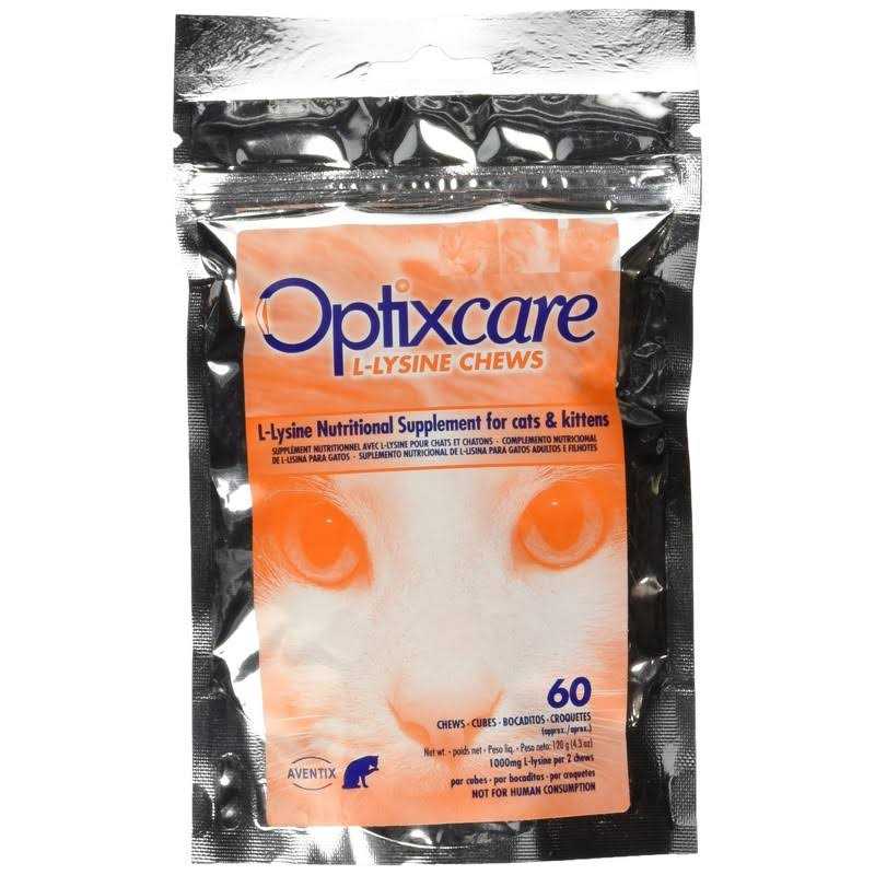 Optixcare L-Lysine Chews for Cats & Kittens