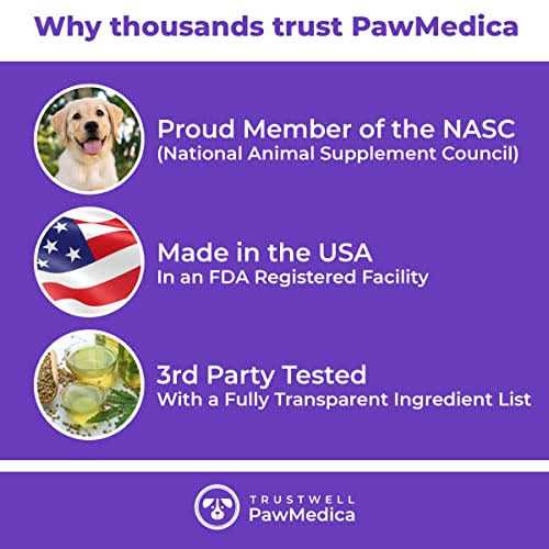 PawMedica Calming Chews for Dogs Dog Sleep Supplement Melatonin for Dog Anxiety