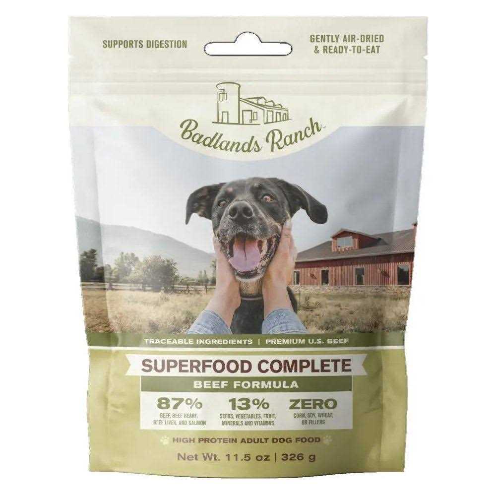 Badlands Ranch Superfood Complete Air Dried Beef Dog Food
