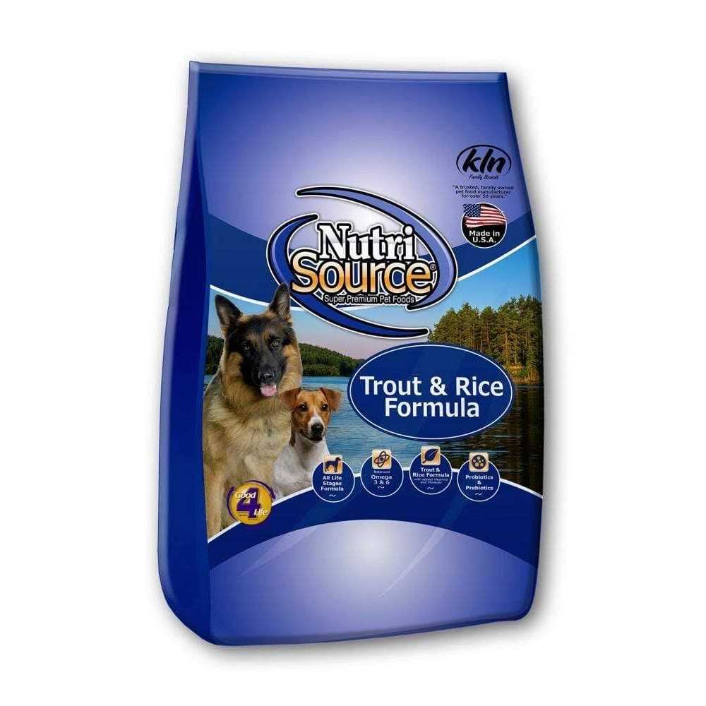 NutriSource Trout Rice Dry Dog Food