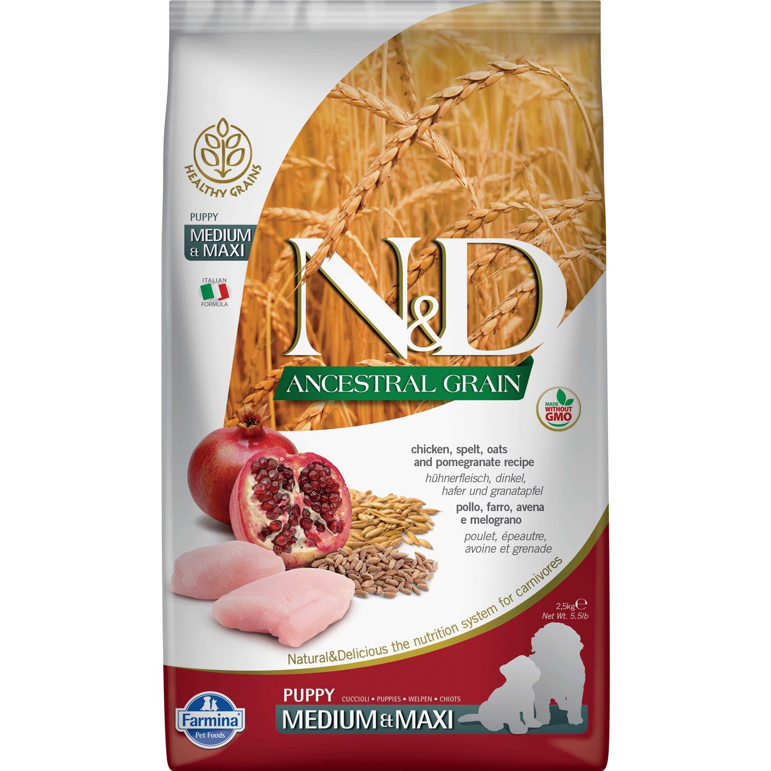 Farmina N&D Ancestral Grain Chicken & Pomegranate Dry Dog Food