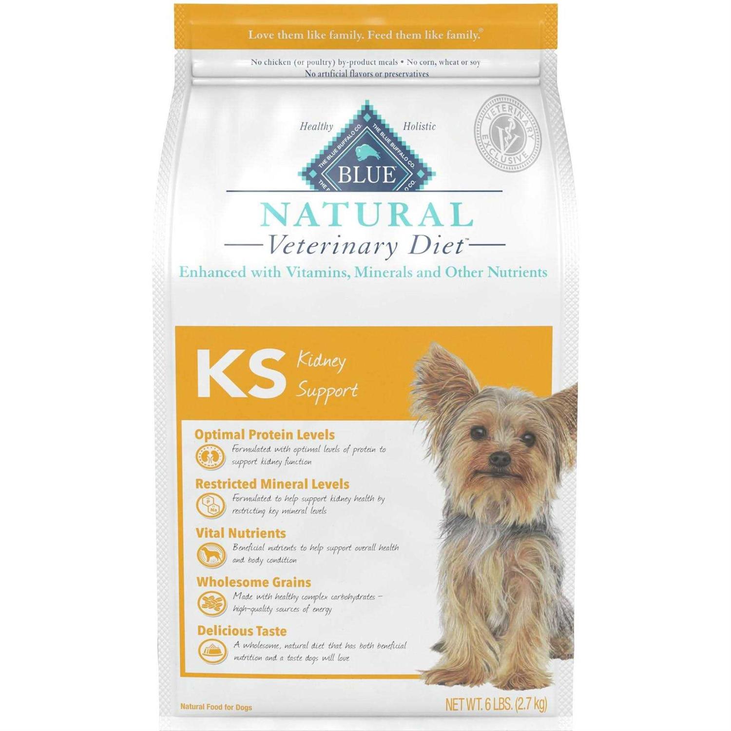 Blue Buffalo Natural Veterinary Diet KS Kidney Support Dry Dog Food