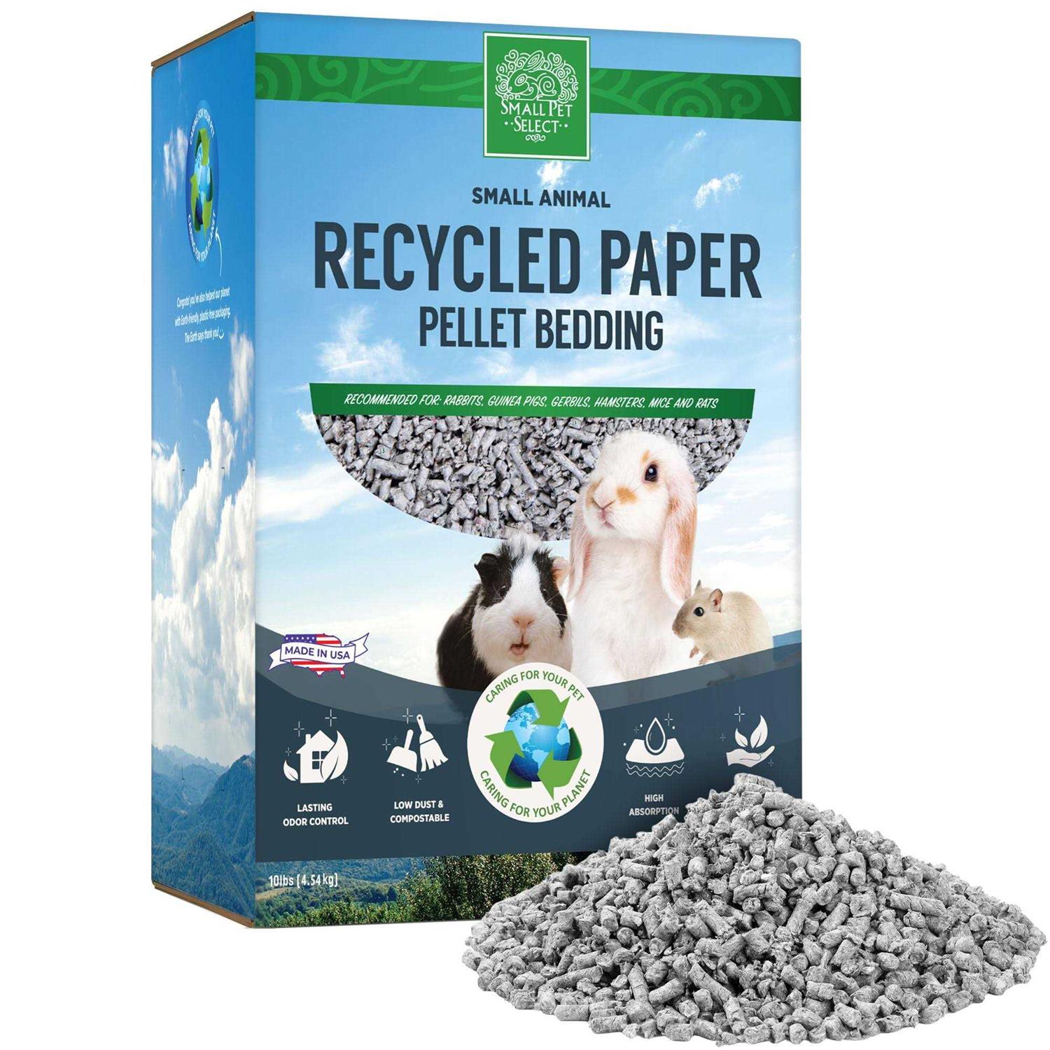 Small Pet Select Small Animal Pelleted Paper Bedding for Rabbits, Guinea Pigs, and Other Small Animals