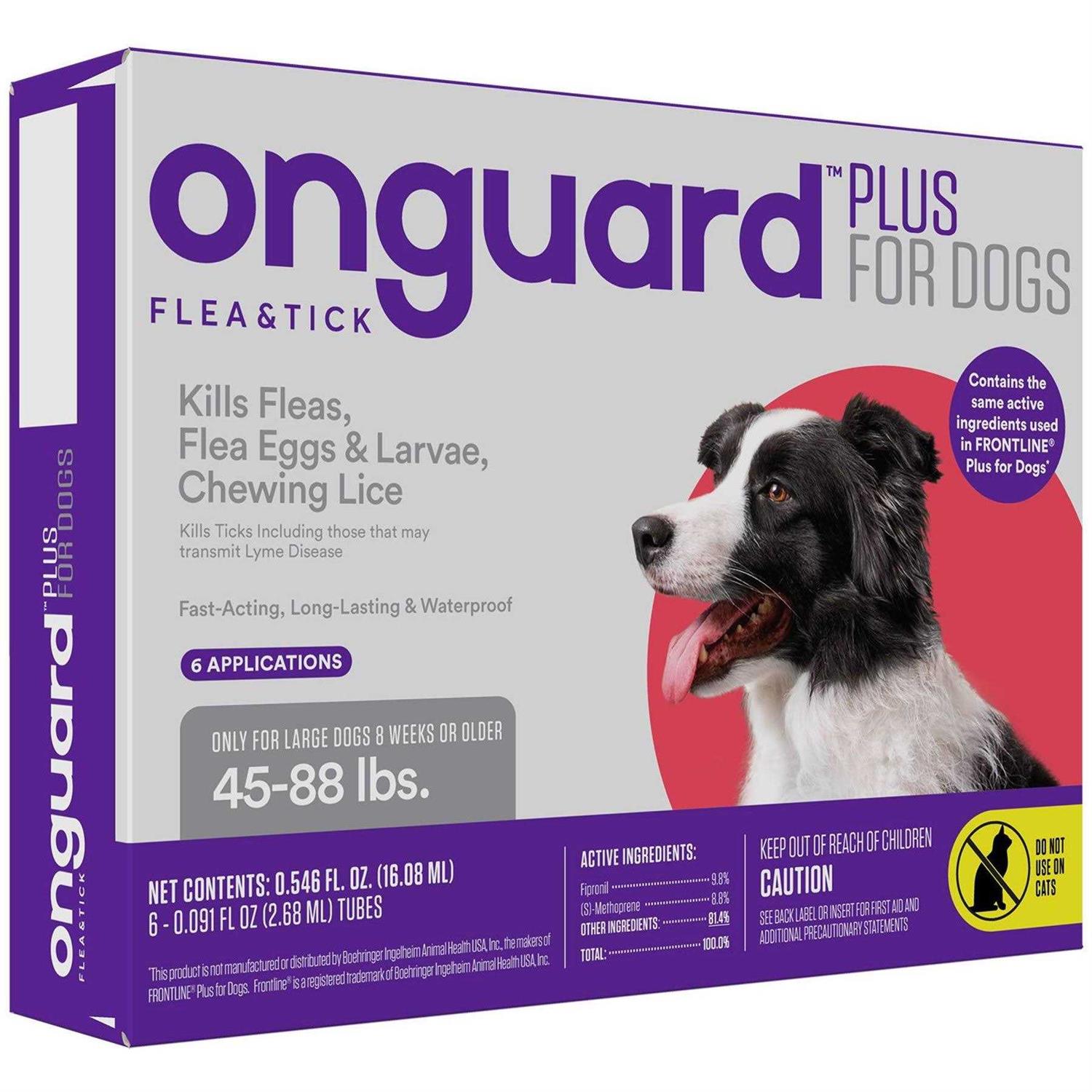 Onguard Plus Flea & Tick Spot Treatment for Dogs