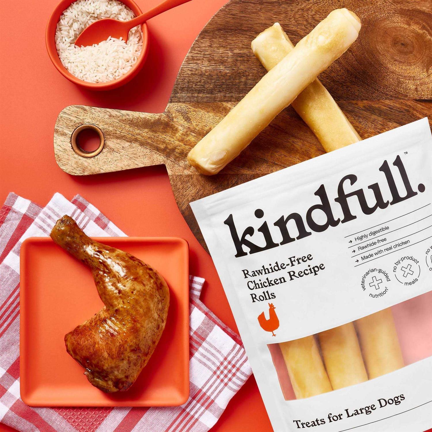 Kindfull Rawhide-Free Chicken Recipe Roll Dog Treat