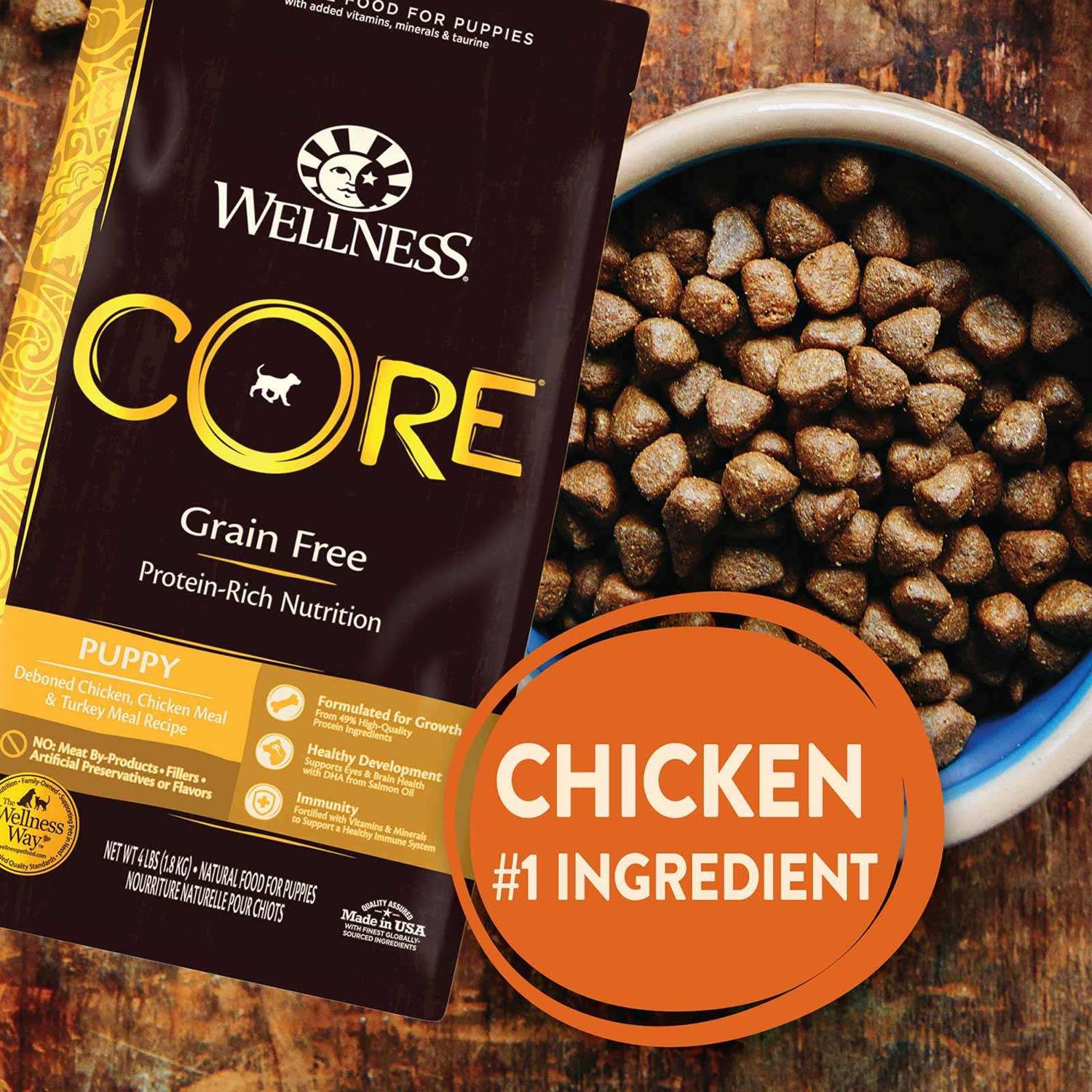 Wellness CORE Grain Free Puppy Chicken & Turkey Dry Dog Food