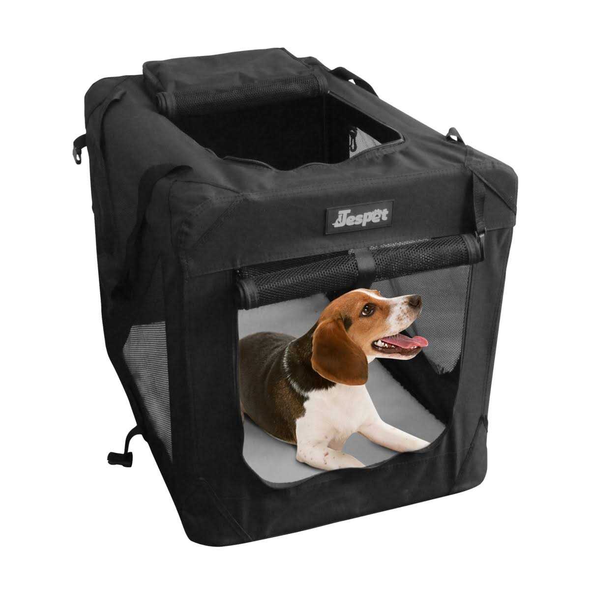 Jespet 3-Door Collapsible Soft-Sided Dog Crate