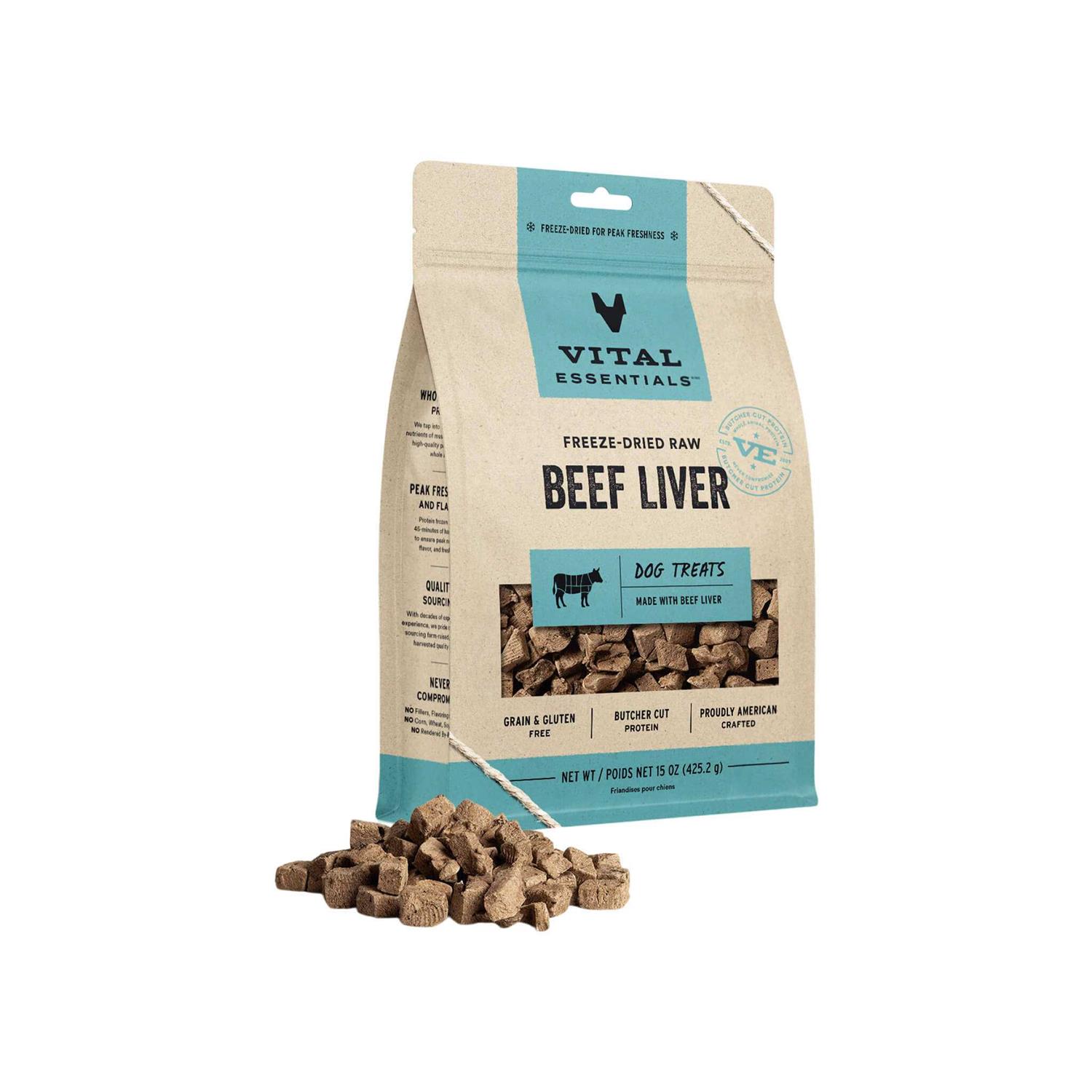 Vital Essentials Beef Liver Freeze-Dried Dog Treats