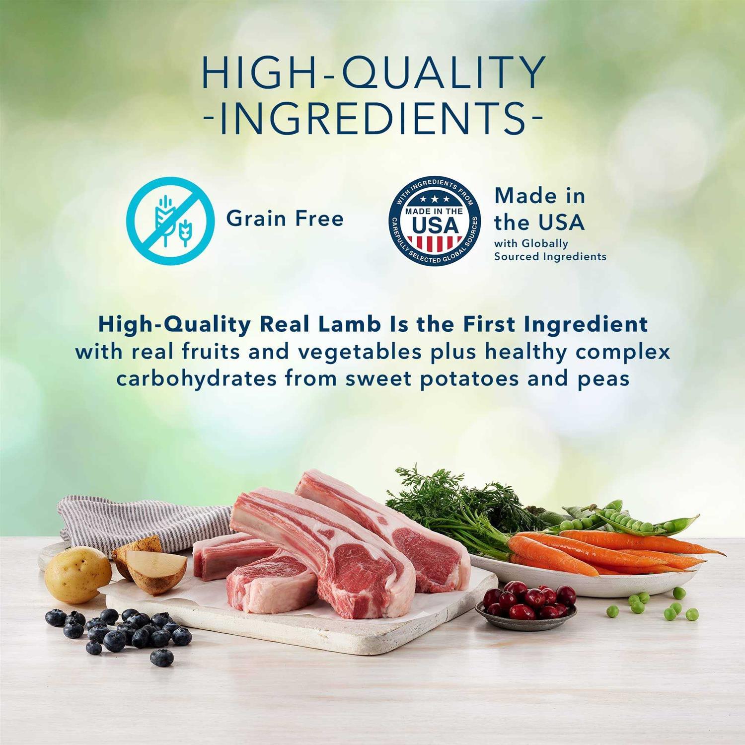 Blue Buffalo Freedom Adult Grain-Free Lamb Recipe Dry Dog Food