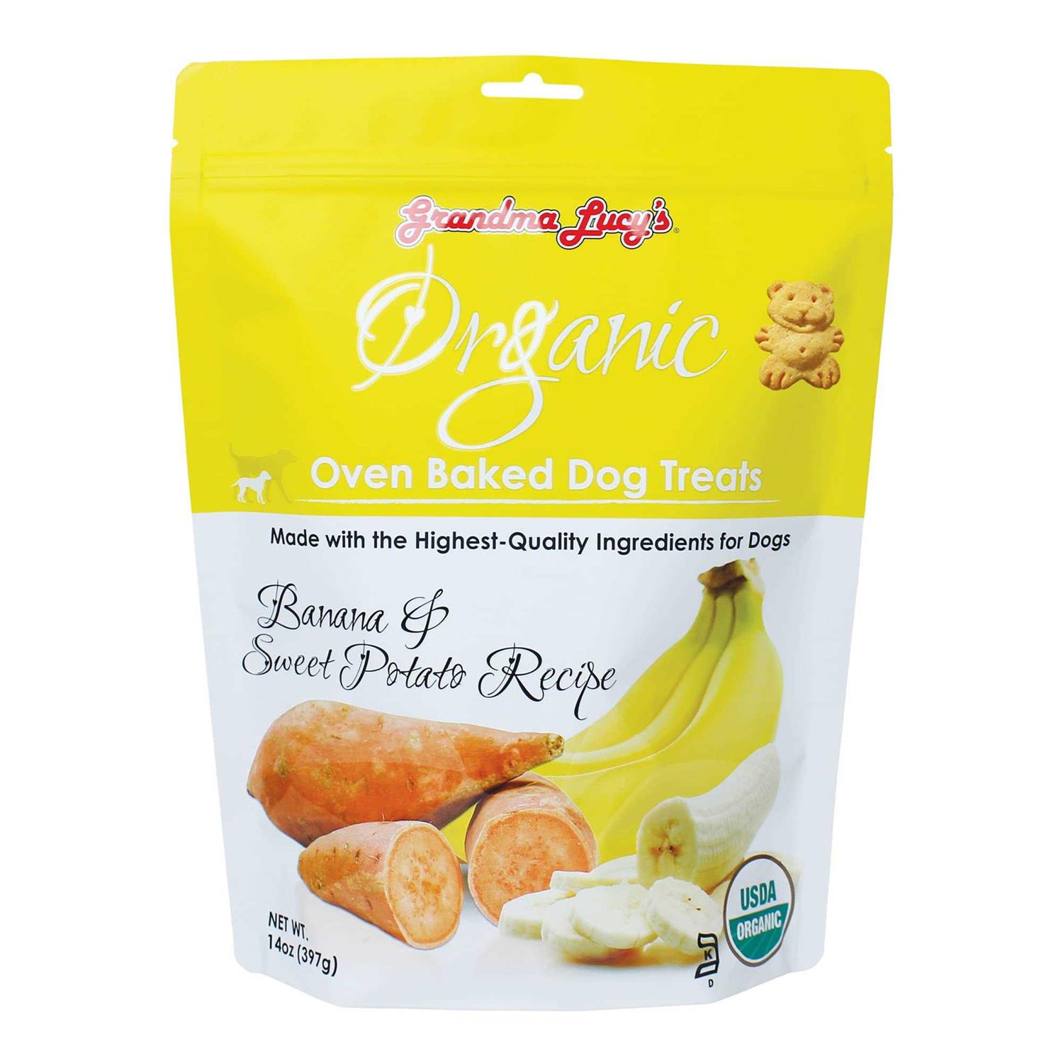 Grandma Lucy’s Dog Treats Organic Banana & Sweet Potato Oven Baked