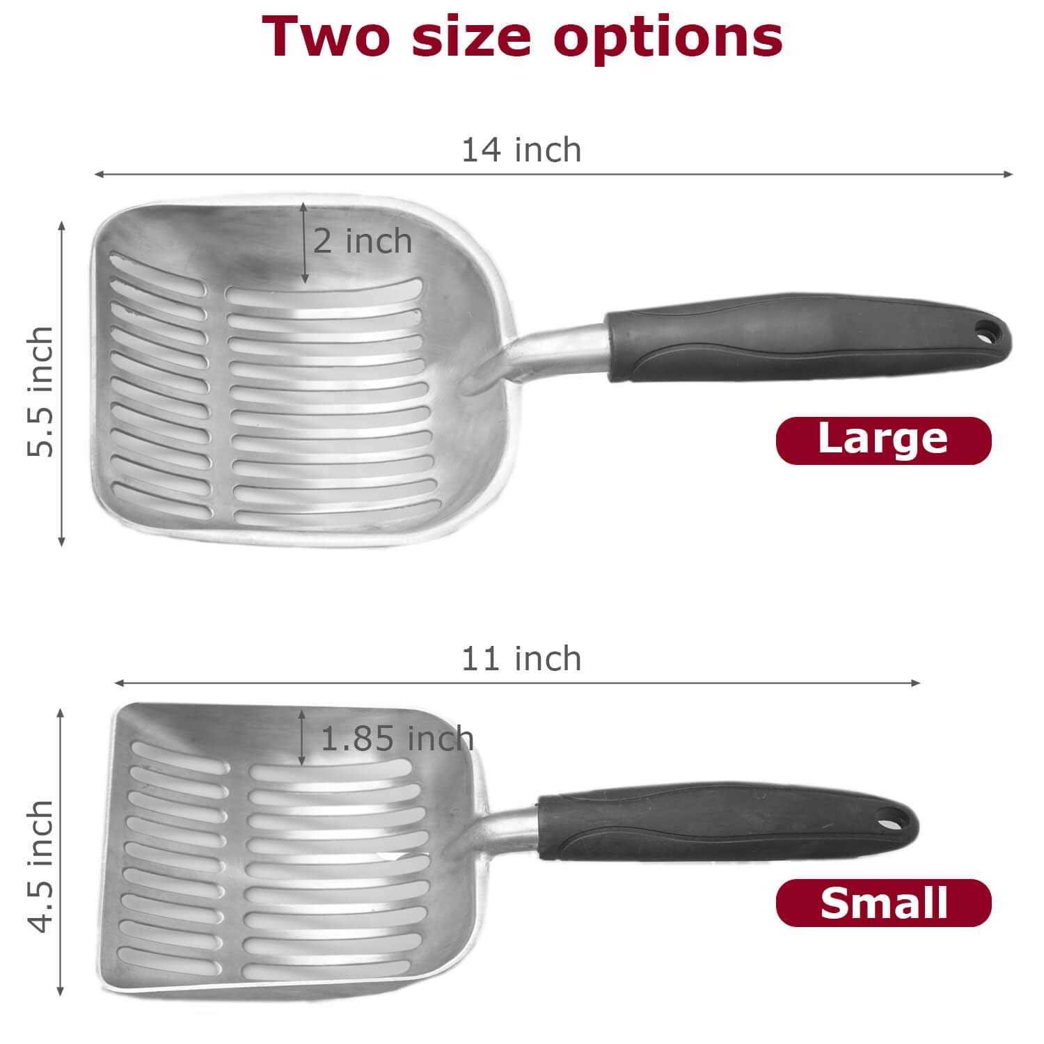 Frxat cat Litter Scoop, Aluminum cat Litter Scooper, Solid and Durable Oversized Metal Litter Scoops