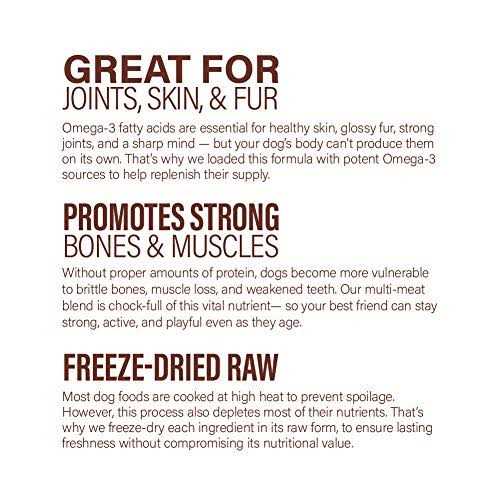 360 Pet Nutrition Freeze Dried Raw Complete Meal for Adult Dogs High Protein