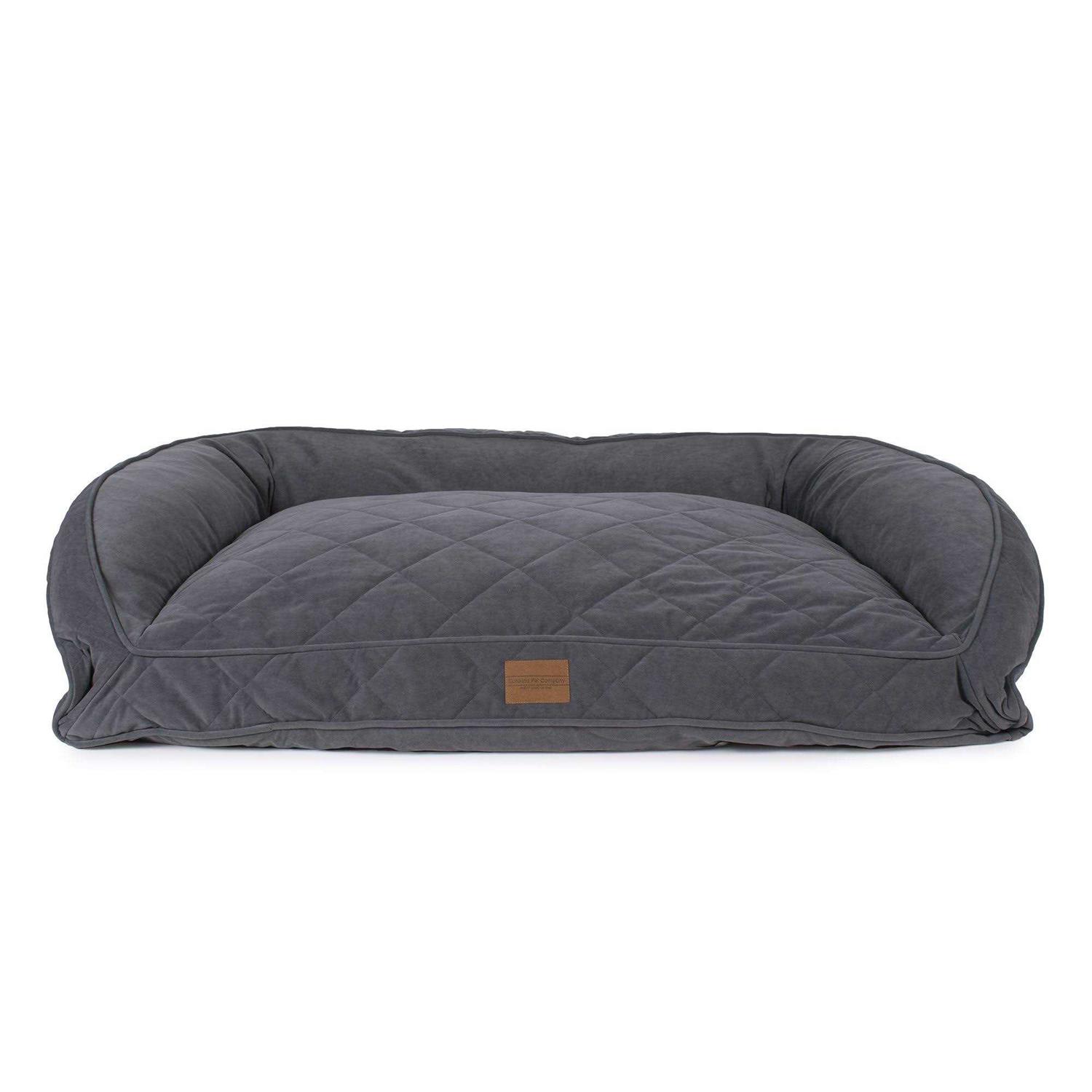 Carolina Pet Quilted Microfiber Bolster Bed
