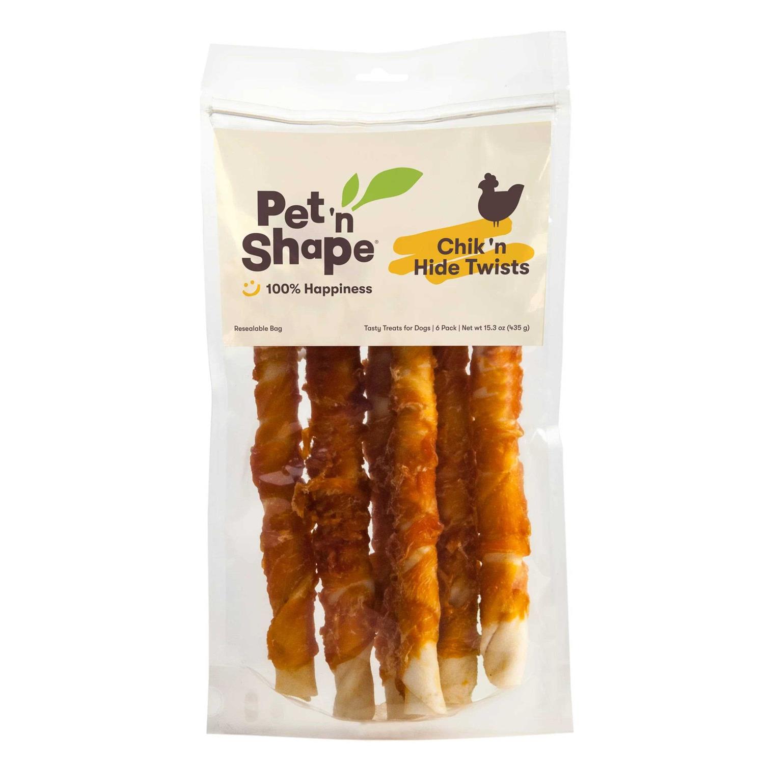 Pet ‘n Shape Chicken Hide Twists Dog Treats