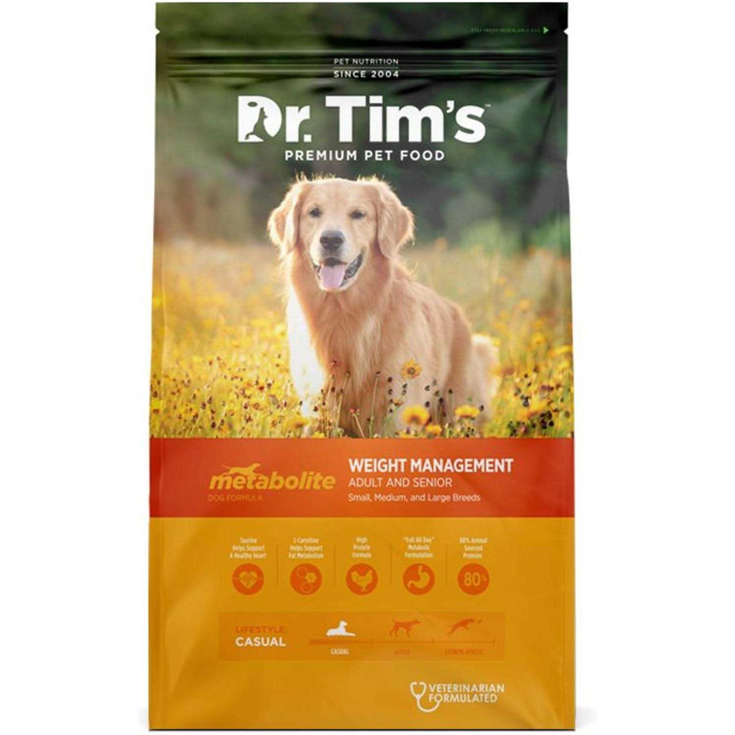 Dr. Tim’s Metabolite Weight Management Formula Dry Dog Food