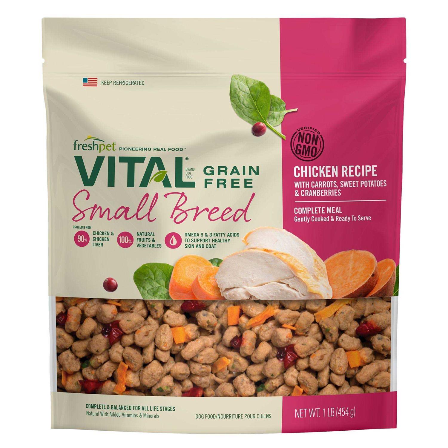 Freshpet Vital Complete Meals Grain-Free Chicken Fresh Small Breed Dog Food