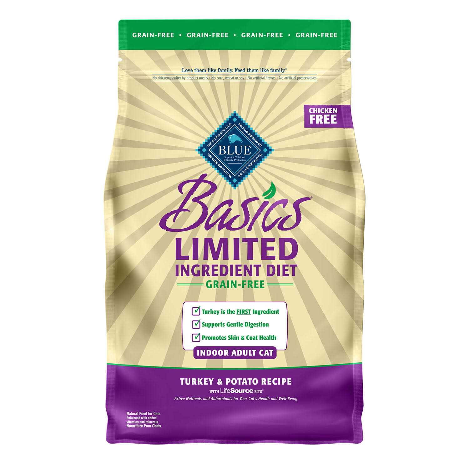 BLUE Basics Grain-Free Adult Indoor Dry Cat Food