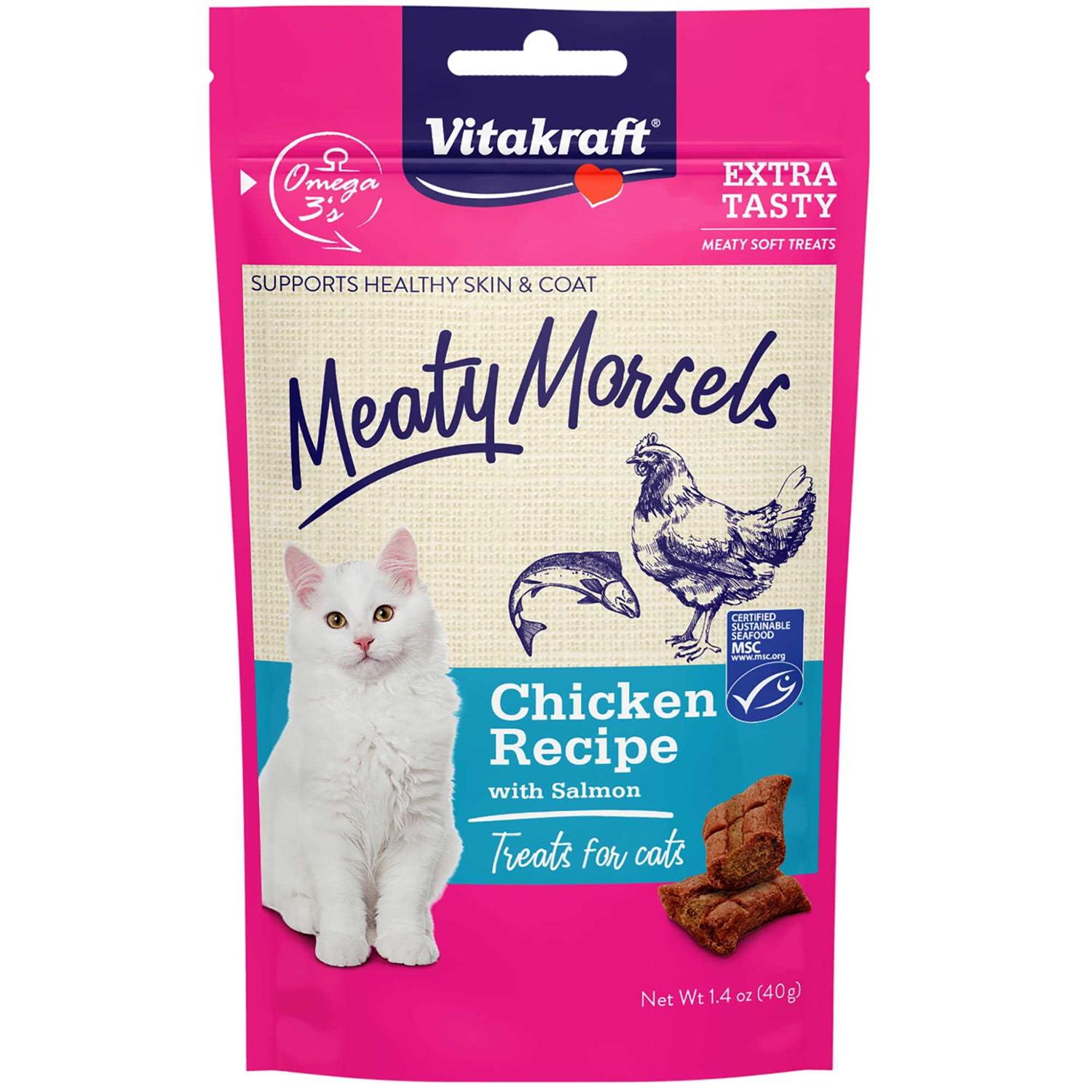 Vitakraft Cat Treat Meaty Morsels Chicken/Salmon