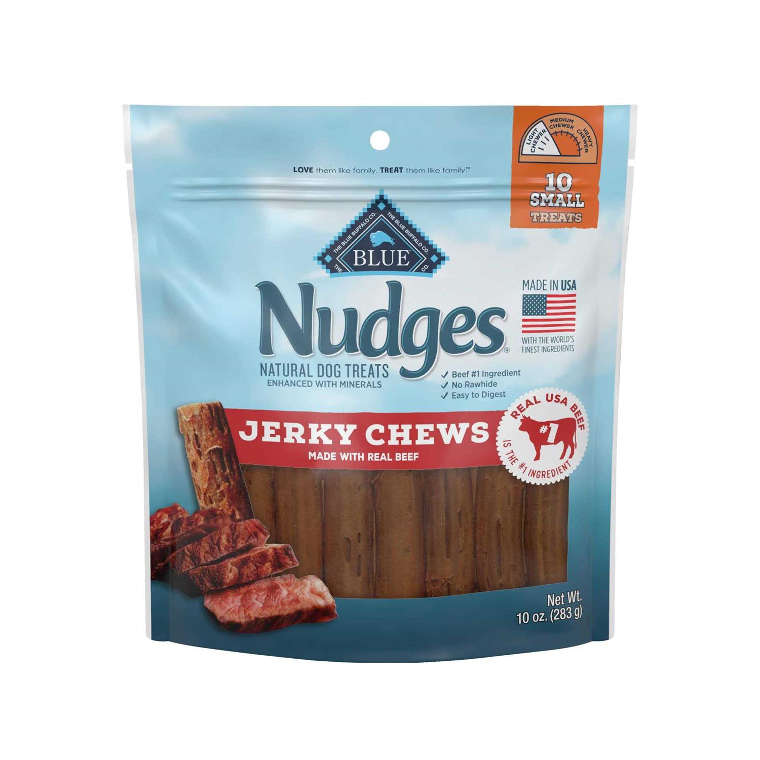 Blue Buffalo Nudges Jerky Chews Natural Dog Treats