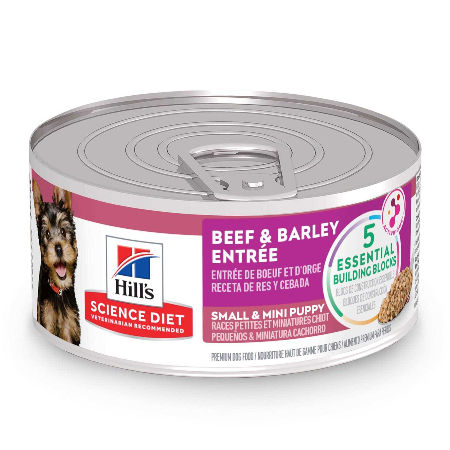 Hill’s Science Diet Puppy Small & Mini Beef & Barley Entrée Canned Dog Food