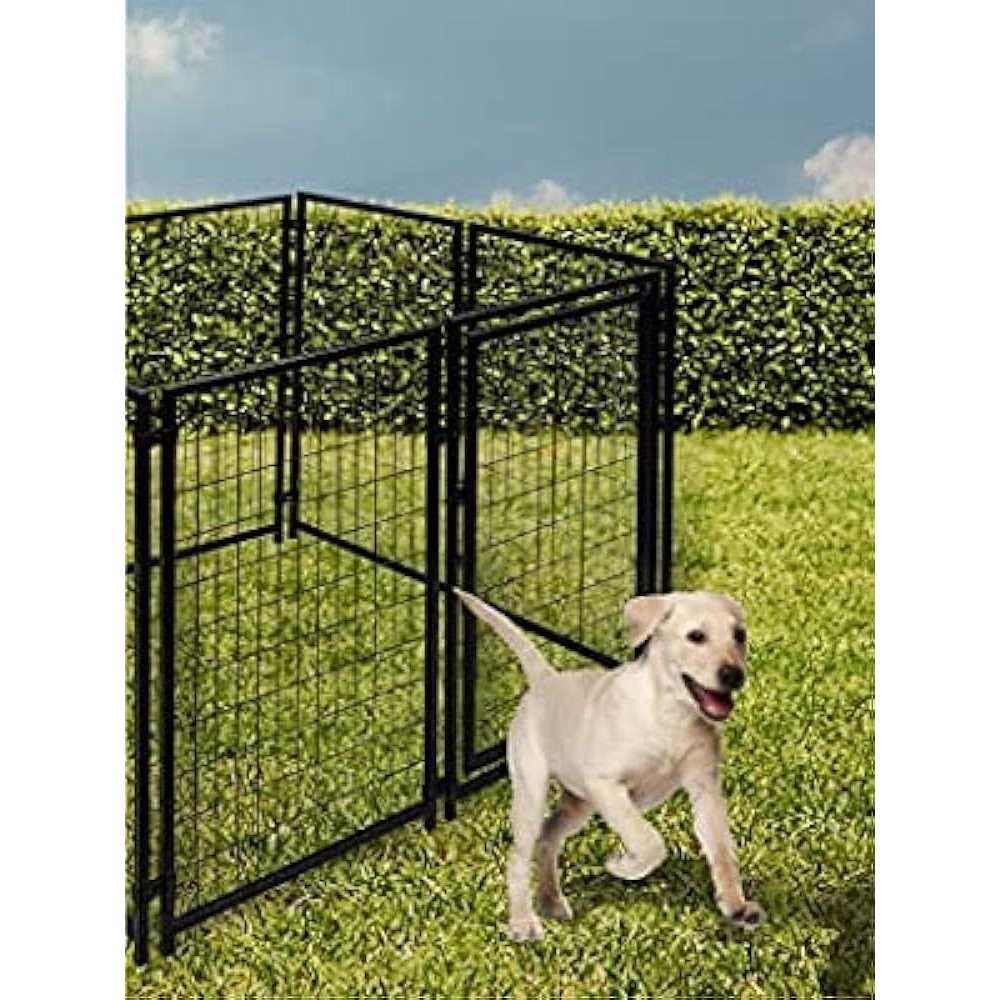 ALEKO Steel Dog Kennel Playpen Indoor Outdoor Pen for Small/Medium/Large Puppy/Dog