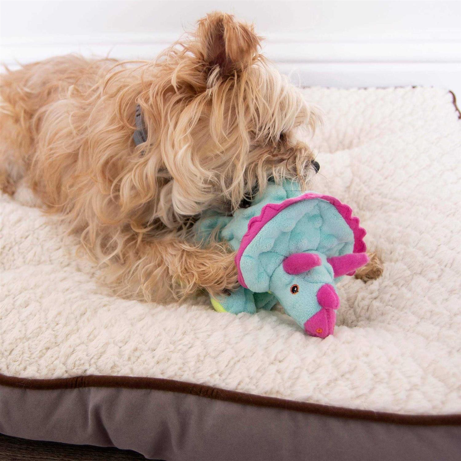goDog Dinos Frills Dog Toy