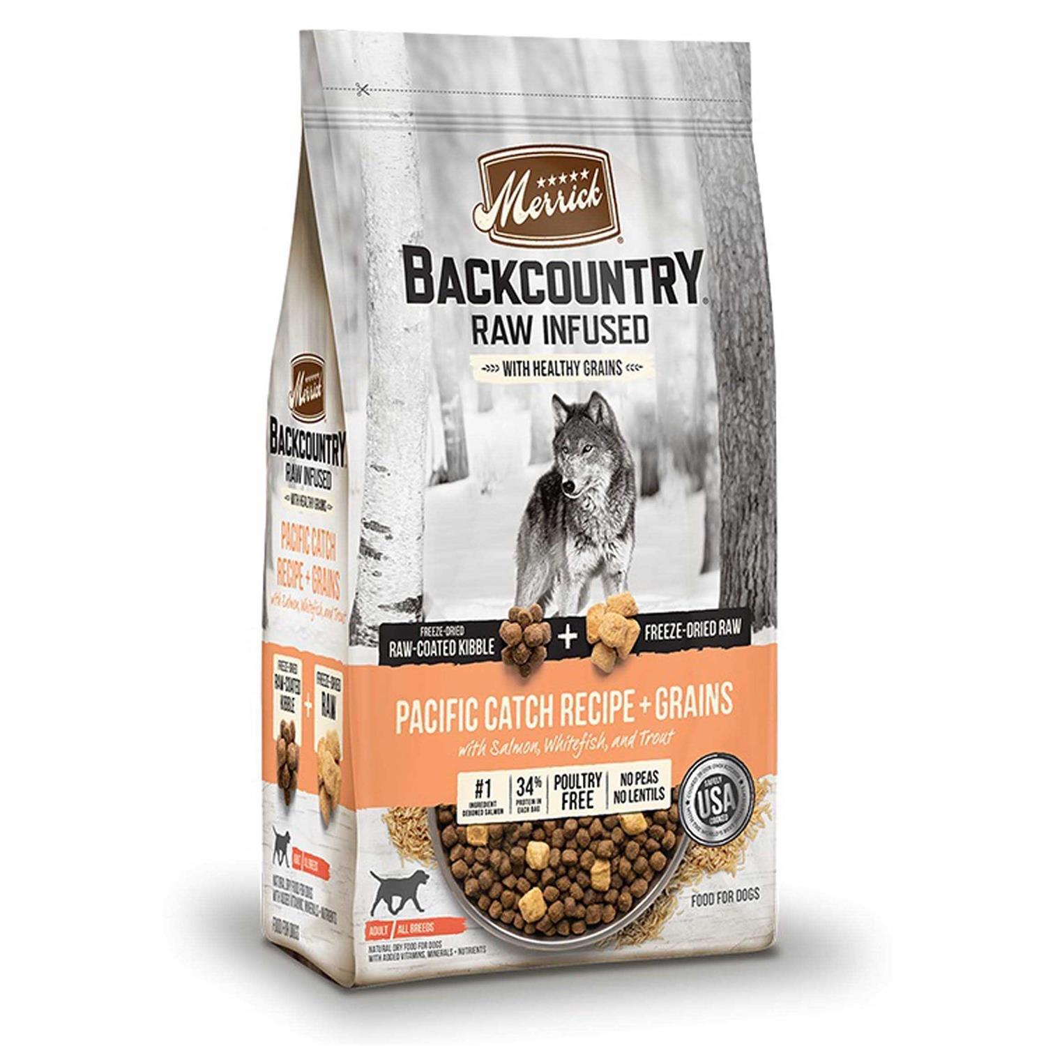 Merrick Backcountry Grain Free Raw Infused Recipe Dry Dog Food