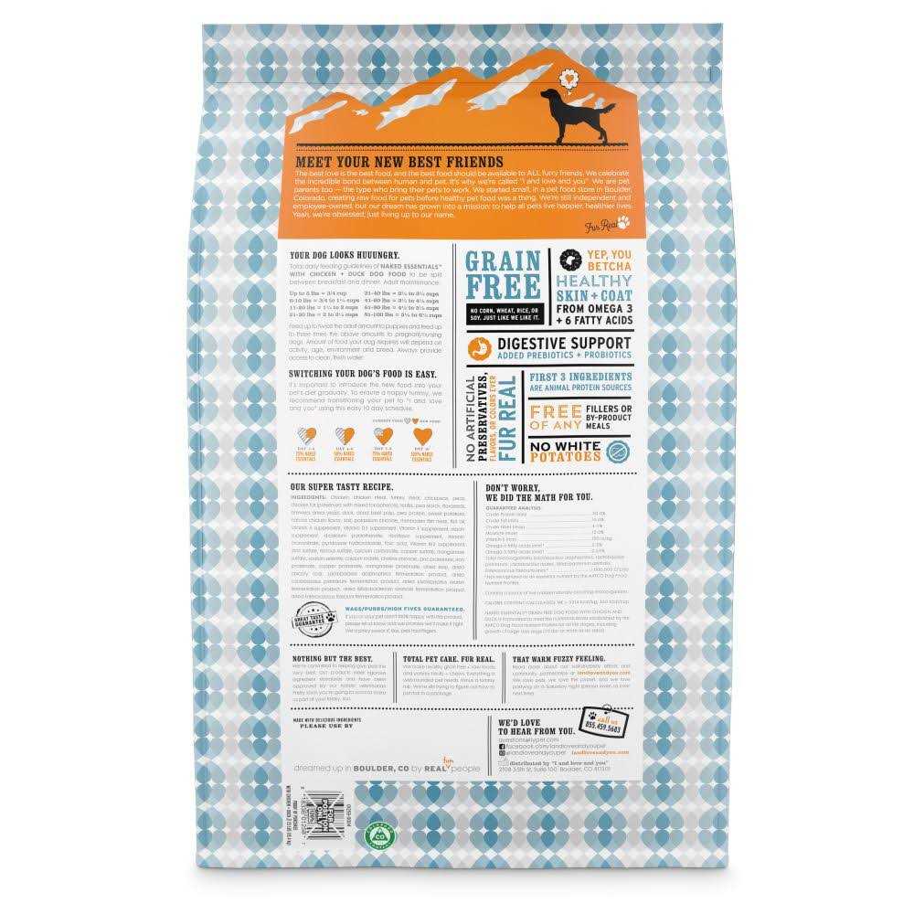 I and Love and You Naked Essentials Dry Dog Food Chicken Duck