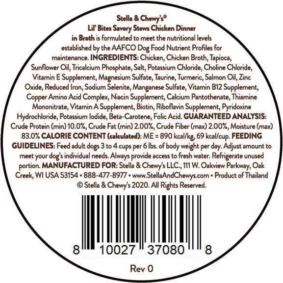 Stella & Chewy’s Lil Bites Savory Stews