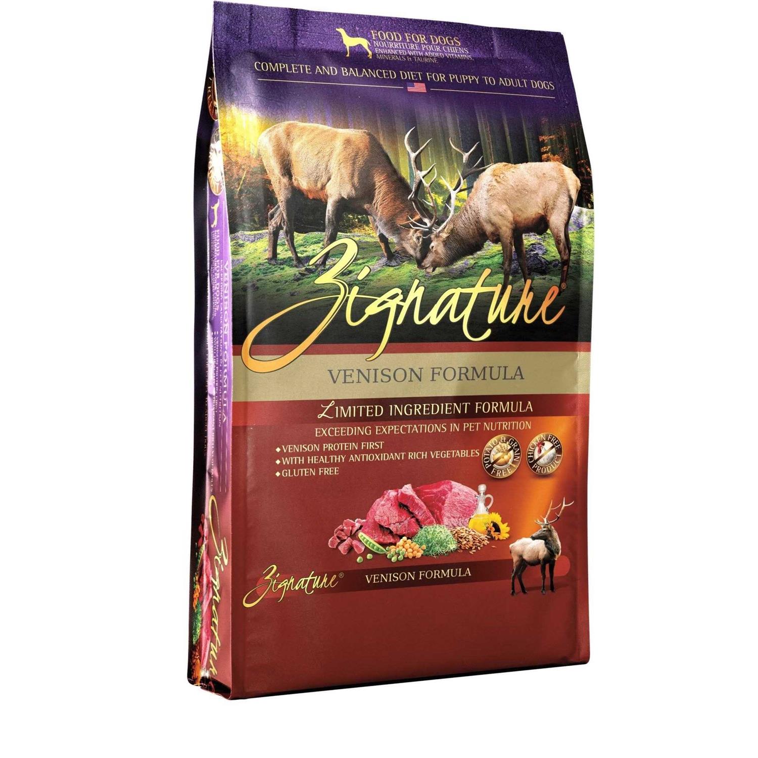 Zignature Limited Ingredient Venison Formula Dry Dog Food