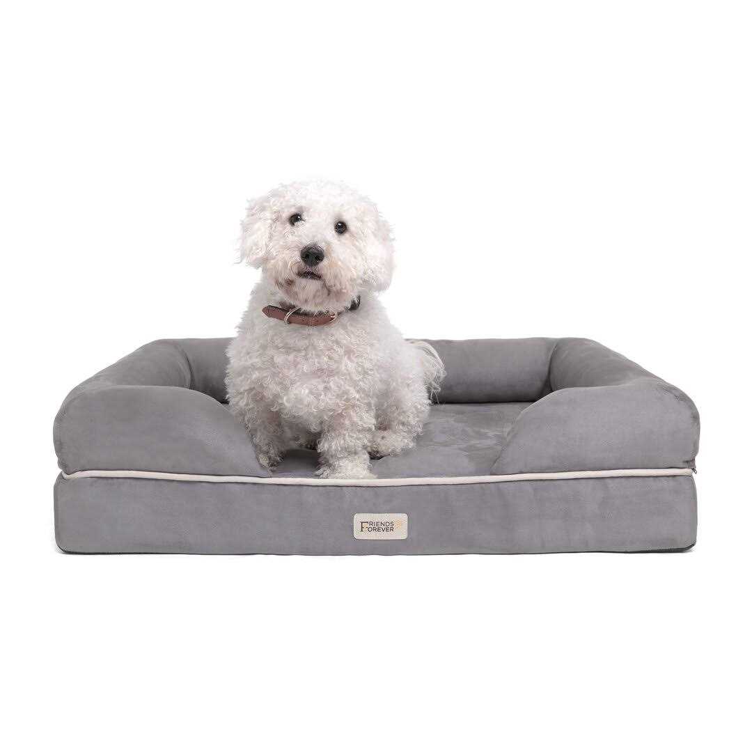 Friends Forever Memory-Foam Orthopedic Dog Bed