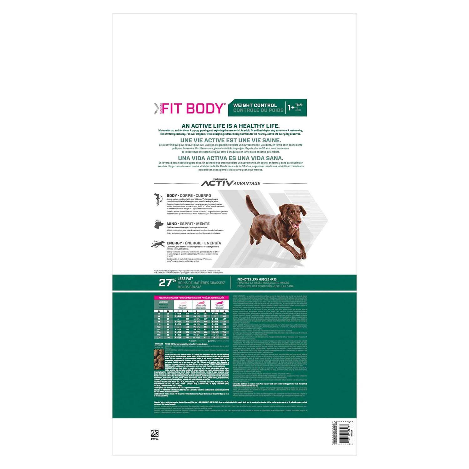 Eukanuba Fit Body Weight Control Breed Dry Dog Food