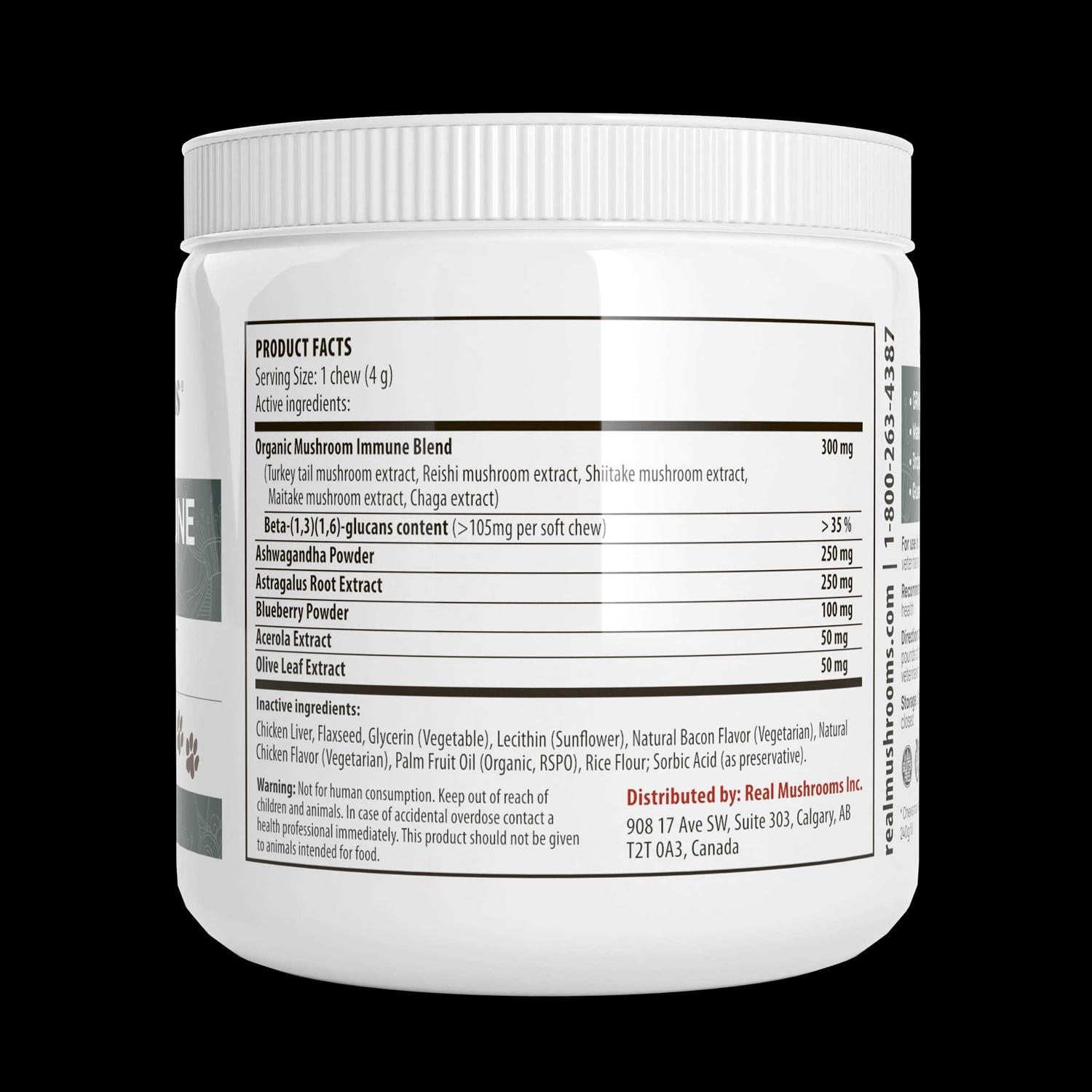 Real Mushrooms Mushroom Immune Pet Chews