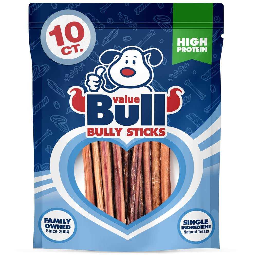 ValueBull Bully Sticks for Dogs 6 inch