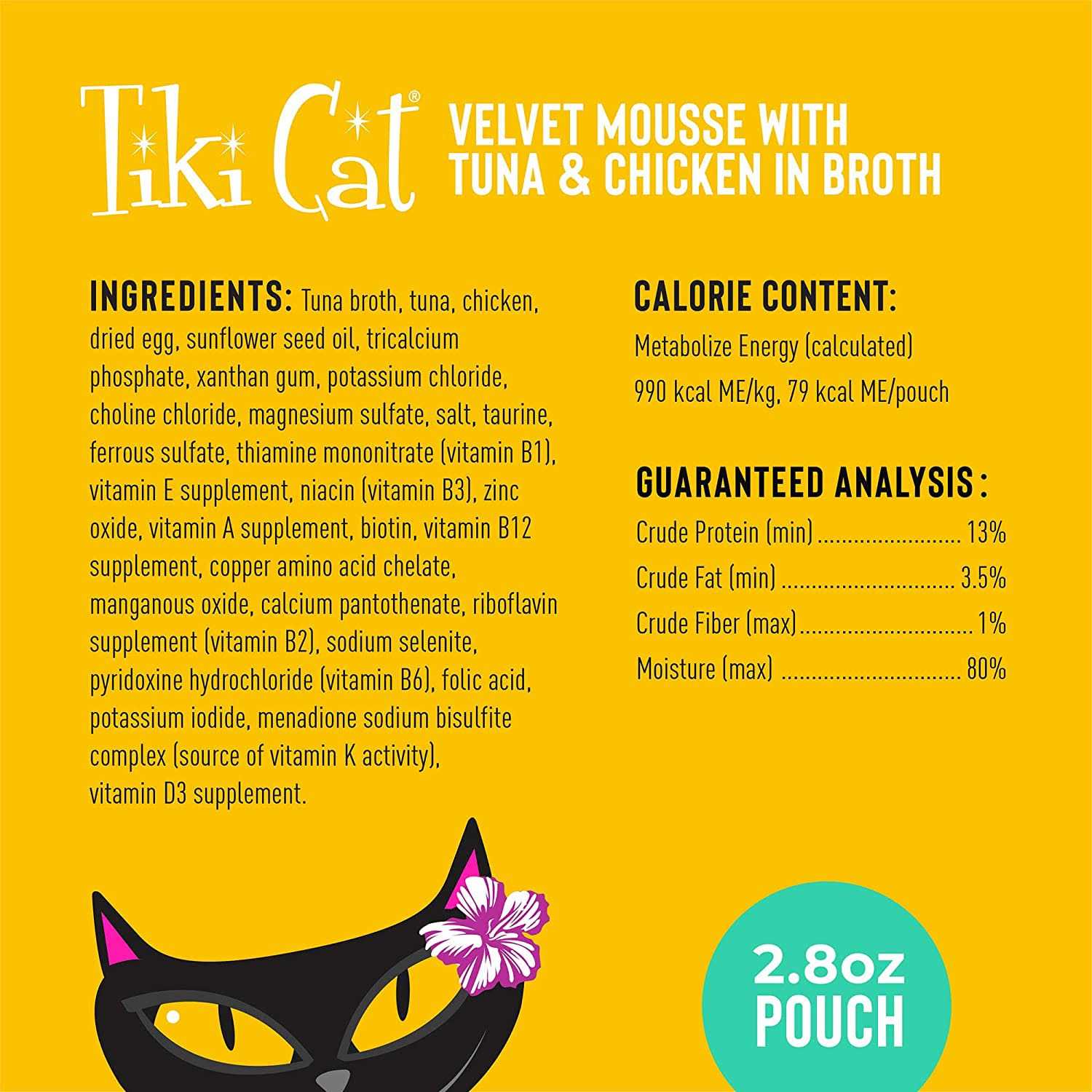 Tiki Cat Velvet Mousse Tuna Wet Cat Food