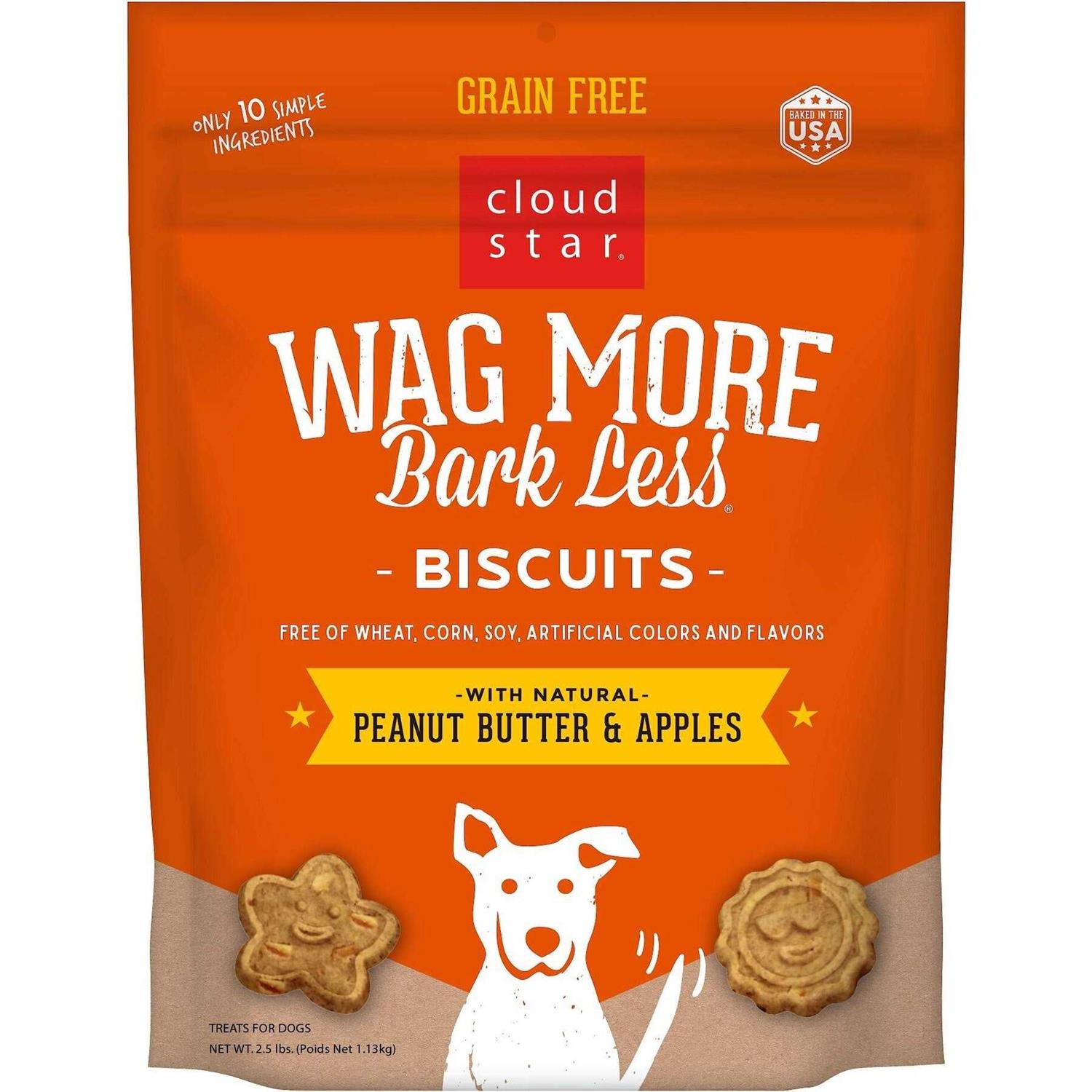 Cloud Star Wag More Bark Less Grain Free Oven Baked Dog Treats